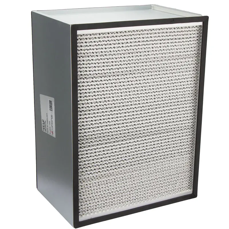 Aluminum partition HEPA filter