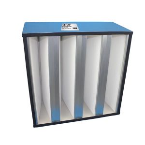 High Capacity Minipleat V Bank Filter
