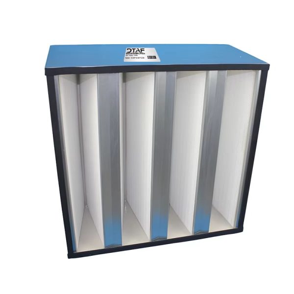 High Capacity Minipleat V Bank Filter