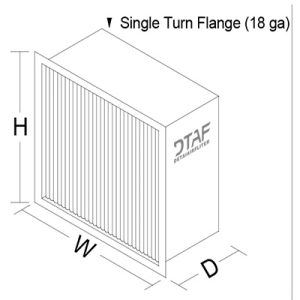 Aluminum partition high-efficiency filter design drawing -2